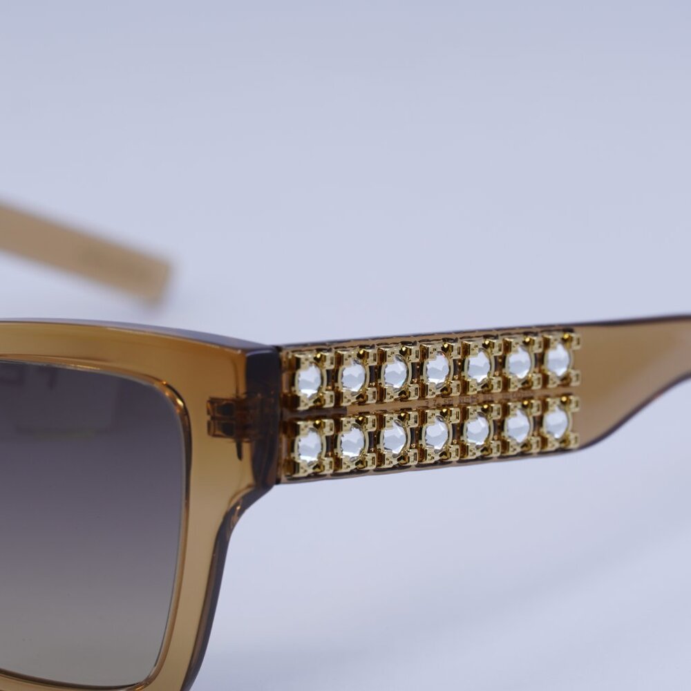 🕶️ New Givenchy GV40076I 57B Sunglasses - Transparent Beige Frame - Picture 3 of 10